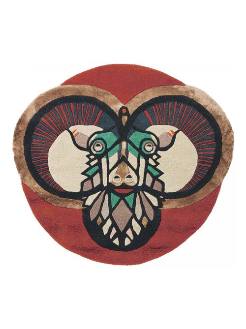 Tapis salon et chambre fait à la main en laine motif fresque ZODIAC - Kiabi