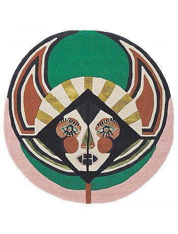 Tapis salon et chambre fait à la main en laine motif fresque ZODIAC