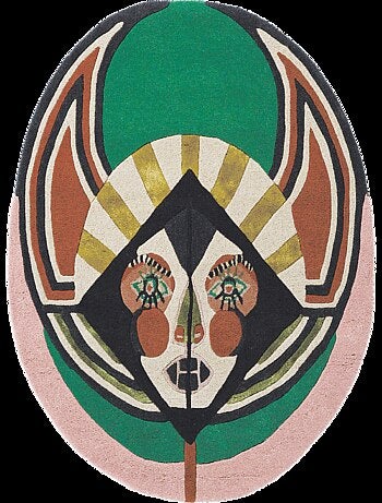 Tapis salon et chambre fait à la main en laine motif fresque ZODIAC