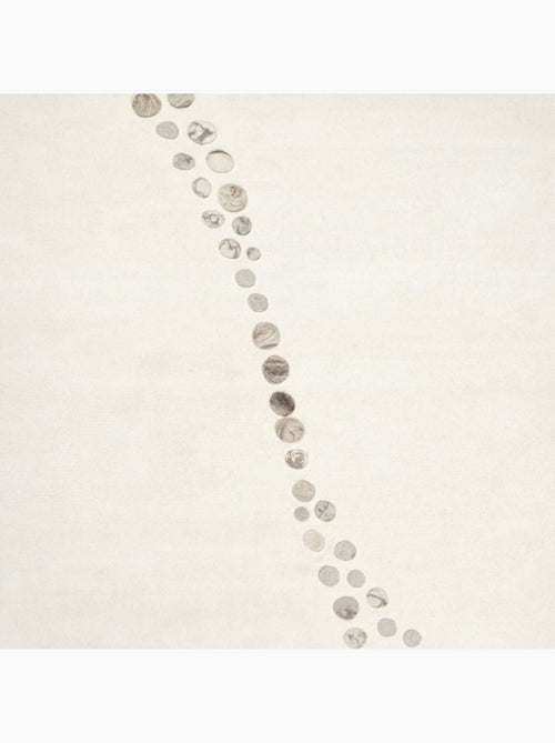 Tapis salon et chambre fait à la main en laine motif simple NOSTRAL - Kiabi