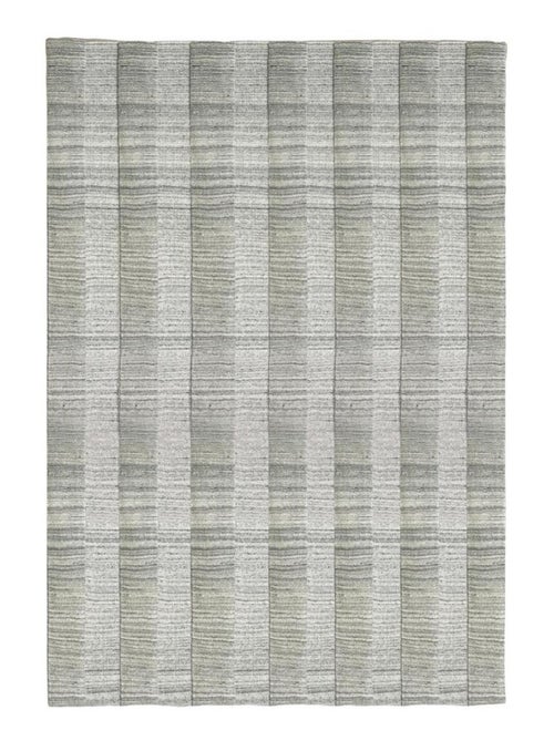 Tapis salon et chambre fait à la main en laine motif uni BANDA - Kiabi
