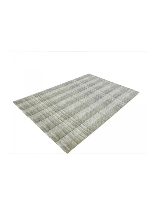 Tapis salon et chambre fait à la main en laine motif uni BANDA - Kiabi