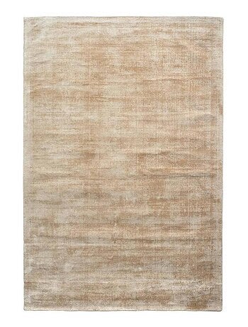 Tapis salon et chambre fait à la main en viscose motif uni NEO +