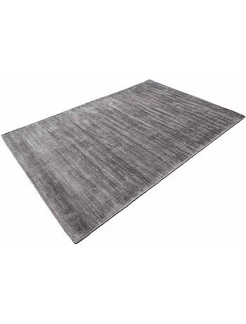 Tapis salon et chambre fait à la main en viscose motif uni NEO +