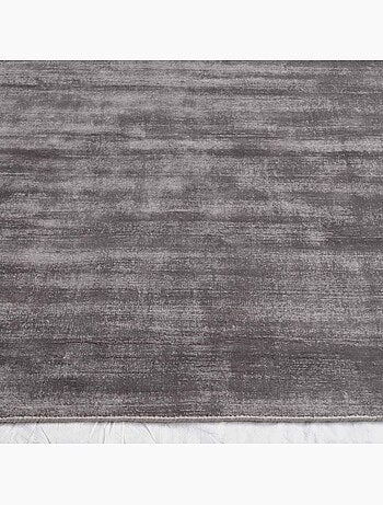 Tapis salon et chambre fait à la main en viscose motif uni NEO +