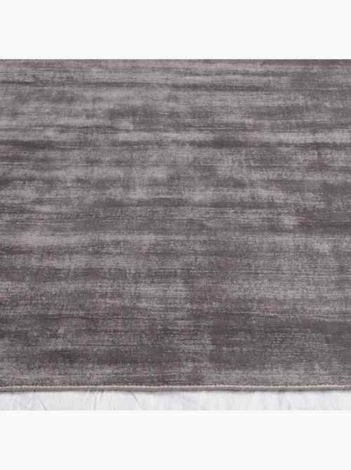 Tapis salon et chambre fait à la main en viscose motif uni NEO + - Kiabi