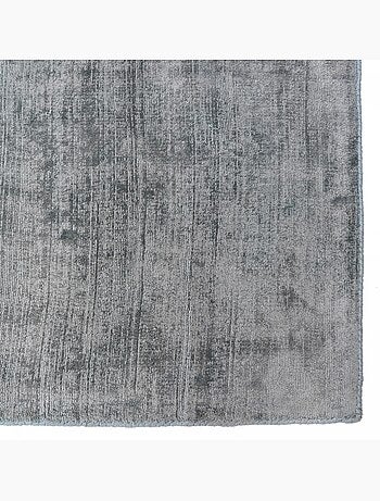 Tapis salon et chambre fait à la main en viscose motif uni NEO +