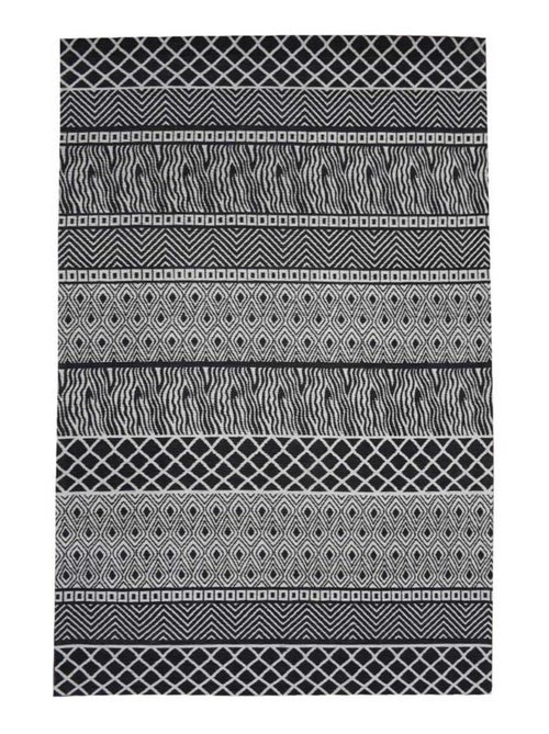 Tapis salon et chambre fait à la main motif ethnique ZIGZOU - Kiabi