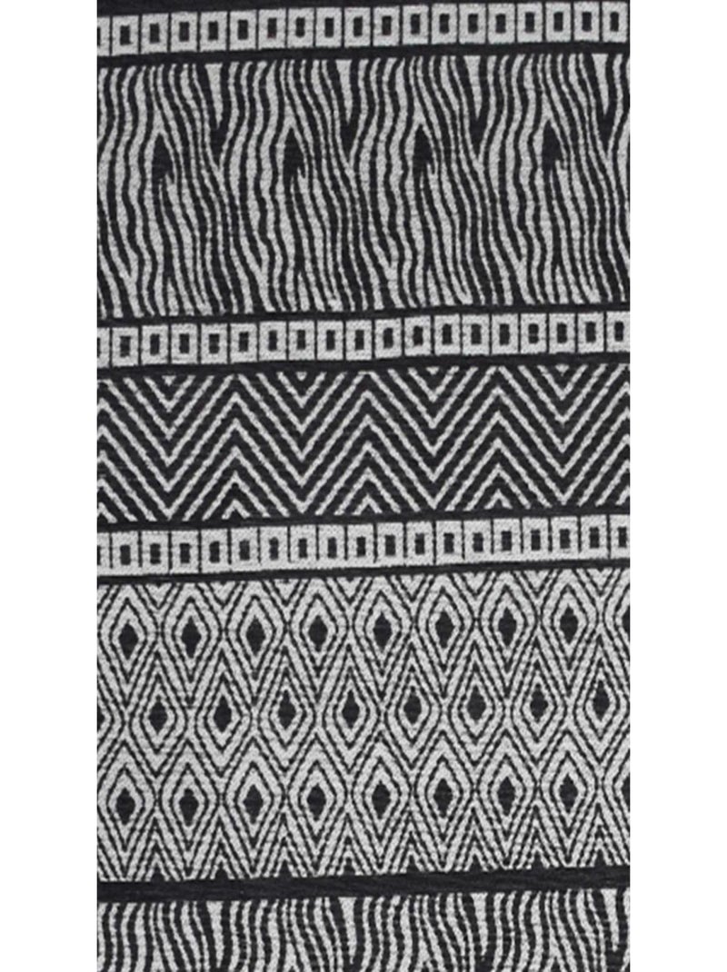 Tapis salon et chambre fait à la main motif ethnique ZIGZOU Gris - Kiabi