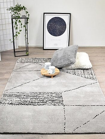 Tapis salon et chambre fait à la main motif géométrique RAGGAL