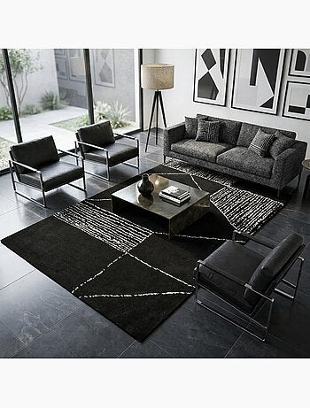 Tapis salon et chambre fait à la main motif géométrique RAGGAL