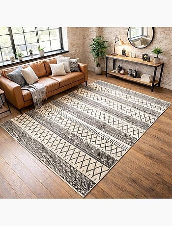 Tapis salon et chambre fait à la main motif scandinave PANATA