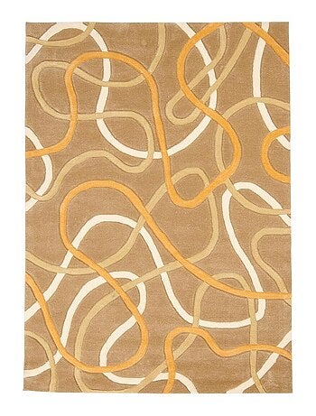 Tapis salon et chambre fait main en acrylique motif rond COMON