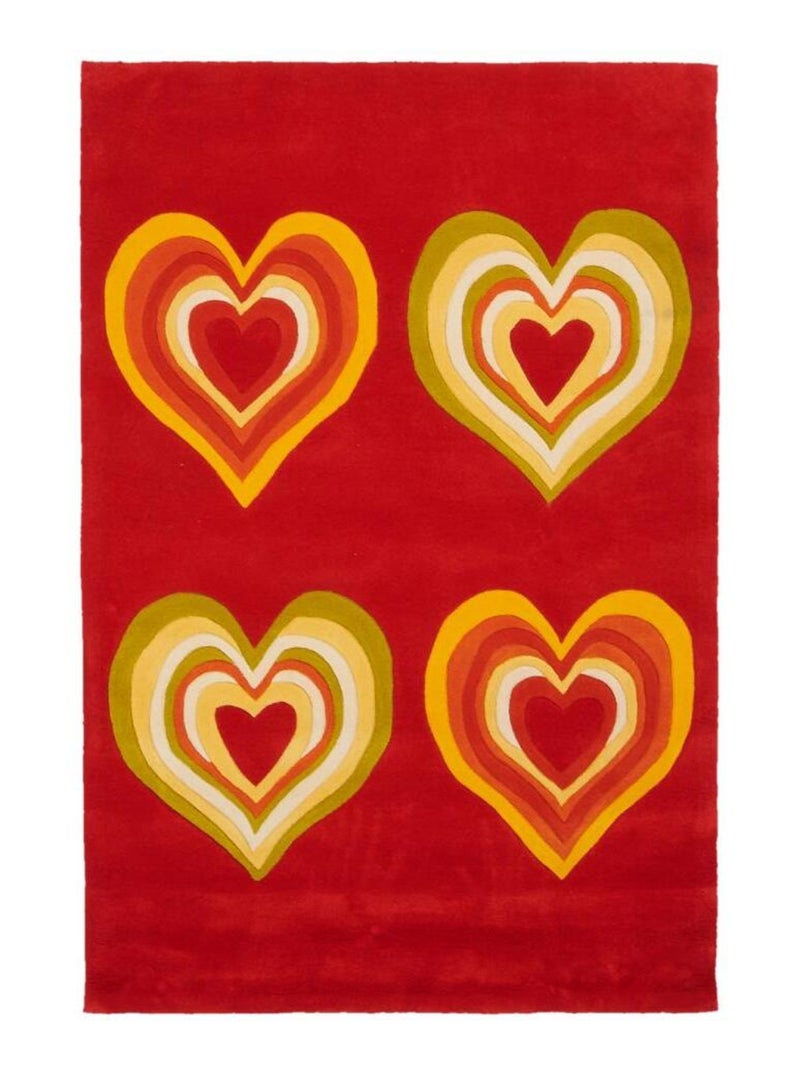 Tapis salon et chambre fait main en acrylique UNAMOURDETAPIS Multicolore - Kiabi