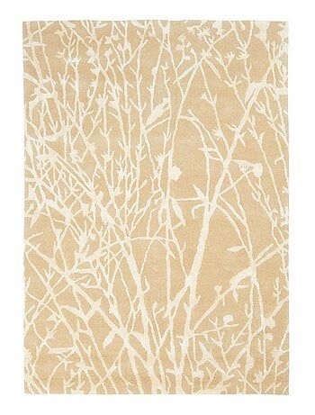 Tapis salon et chambre fait main en laine motif abstrait MEANDOW
