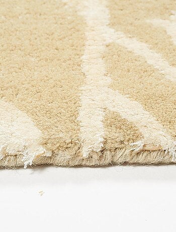 Tapis salon et chambre fait main en laine motif abstrait MEANDOW