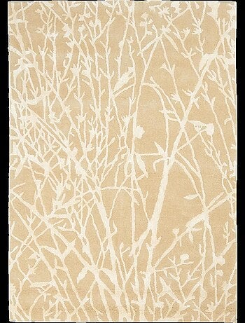 Tapis salon et chambre fait main en laine motif abstrait MEANDOW