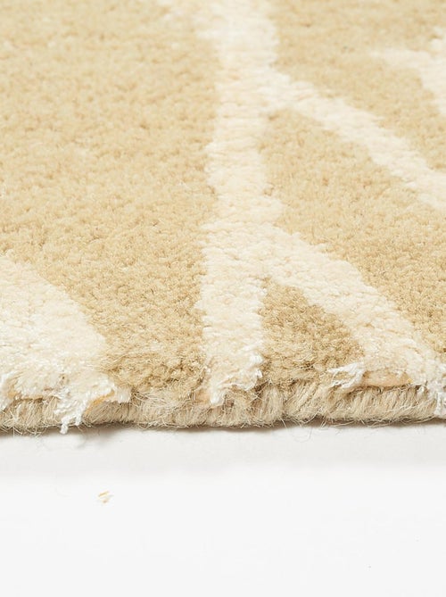 Tapis salon et chambre fait main en laine motif abstrait MEANDOW - Kiabi