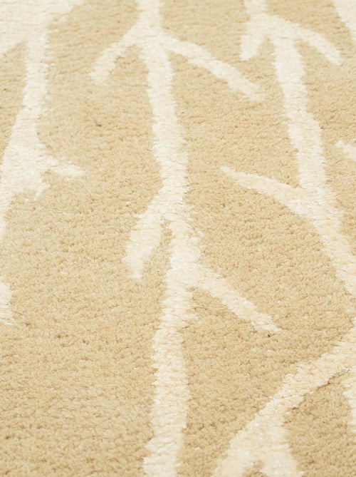 Tapis salon et chambre fait main en laine motif abstrait MEANDOW - Kiabi