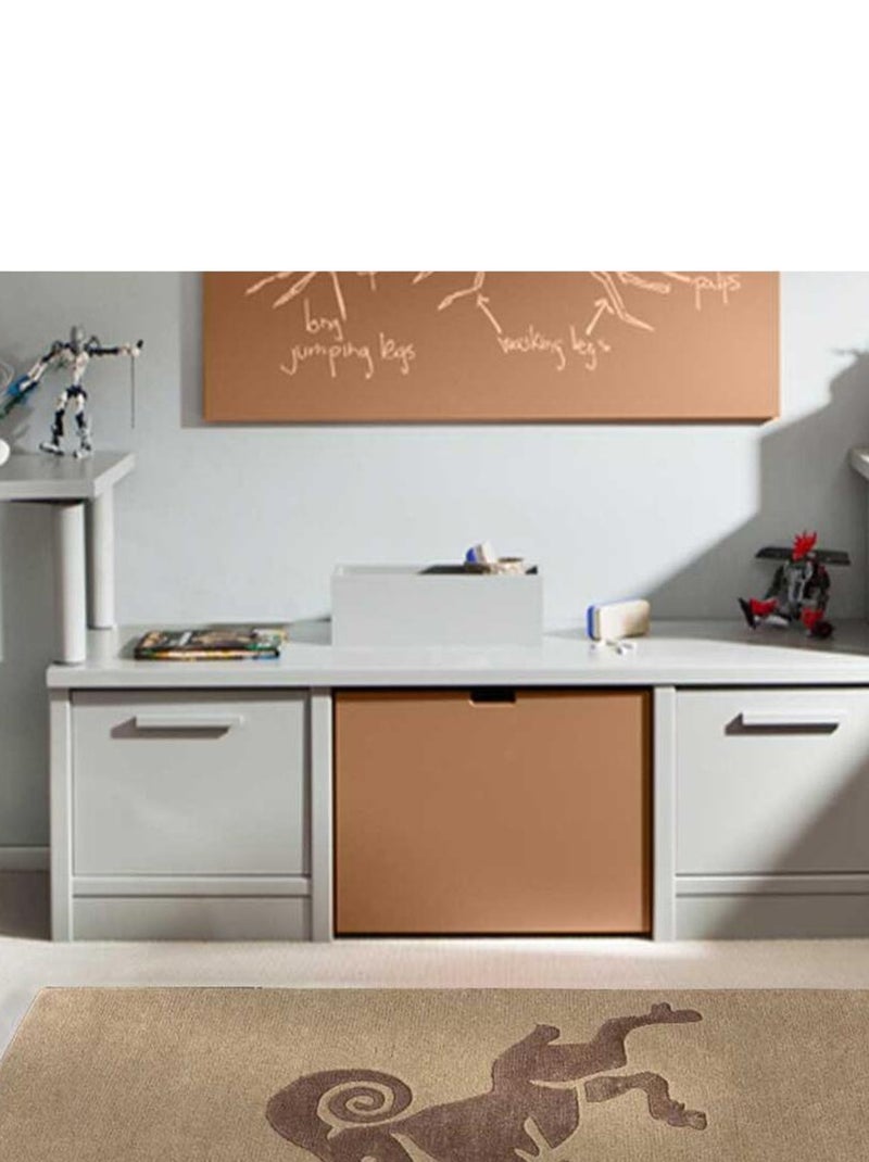 Tapis salon et chambre fait main en laine motif géométrique ARIES Beige - Kiabi