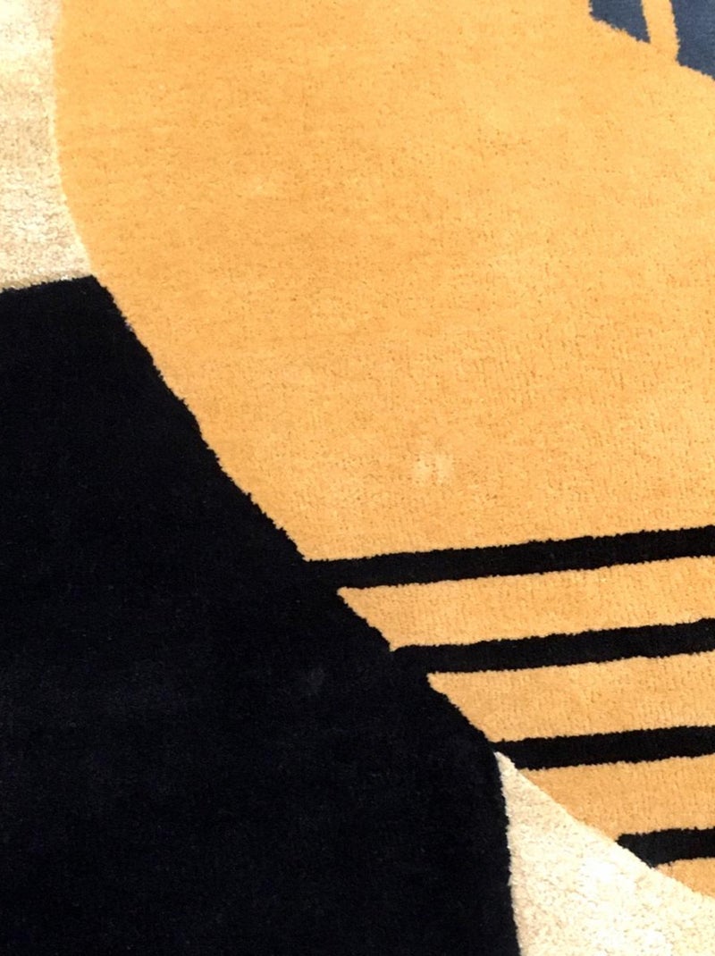 Tapis salon et chambre fait main en laine motif géométrique ATOLL 1 Multicolore - Kiabi