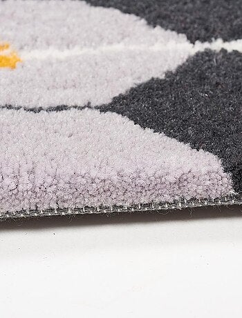 Tapis salon et chambre fait main en laine motif géométrique NOUZALA