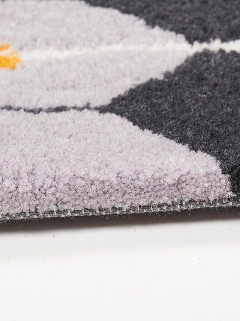 Tapis salon et chambre fait main en laine motif géométrique NOUZALA Multicolore - Kiabi