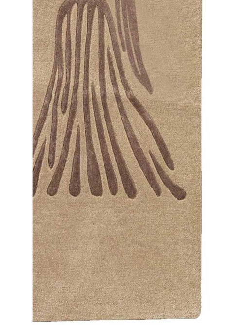 Tapis salon et chambre fait main en laine motif géométrique VIRGO - Kiabi