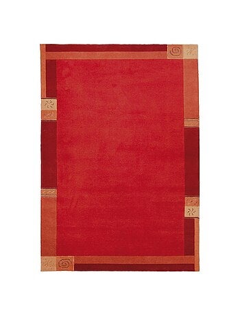 Tapis salon et chambre fait main en laine motif simple LIMANA