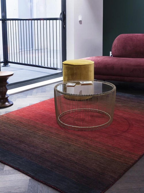 Tapis salon et chambre fait main en laine motif simple MOMSY - Kiabi