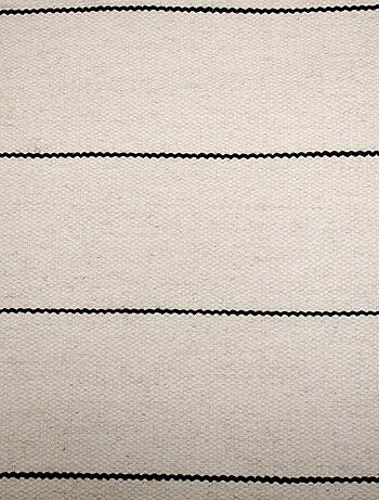 Tapis salon et chambre fait main en laine motif simple NIMBUS