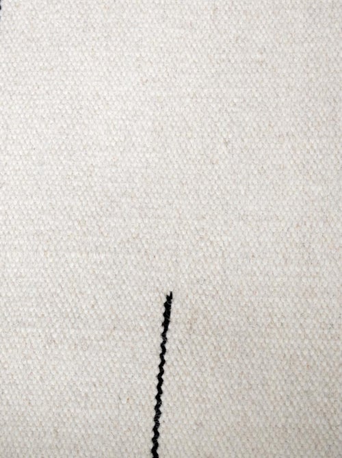Tapis salon et chambre fait main en laine motif simple NIMBUS - Kiabi