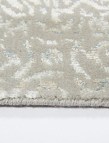 Tapis salon et chambre fait main en laine motif uni BREZE