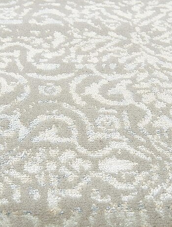 Tapis salon et chambre fait main en laine motif uni BREZE