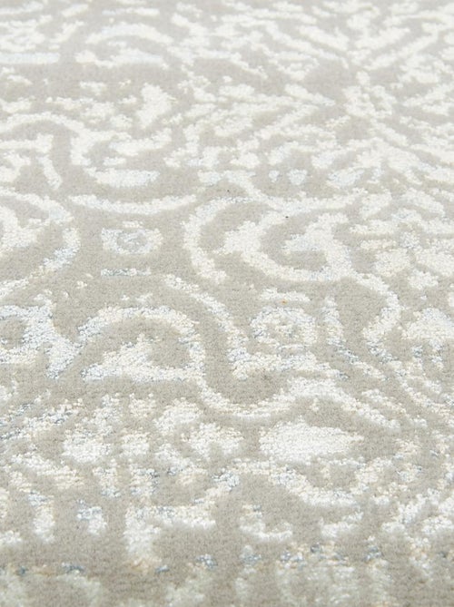 Tapis salon et chambre fait main en laine motif uni BREZE - Kiabi
