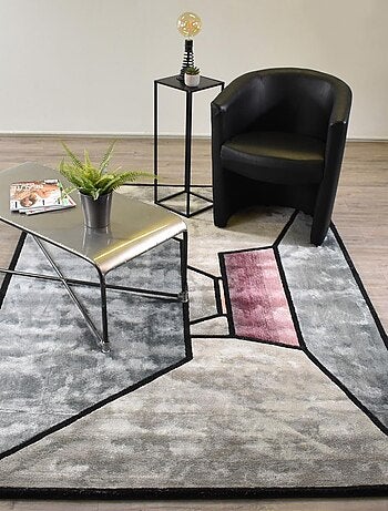Tapis salon et chambre THE ROOM, fait à la main motif géométrique