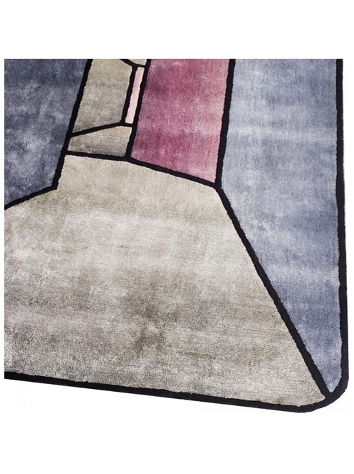 Tapis salon et chambre THE ROOM, fait à la main motif géométrique - Kiabi