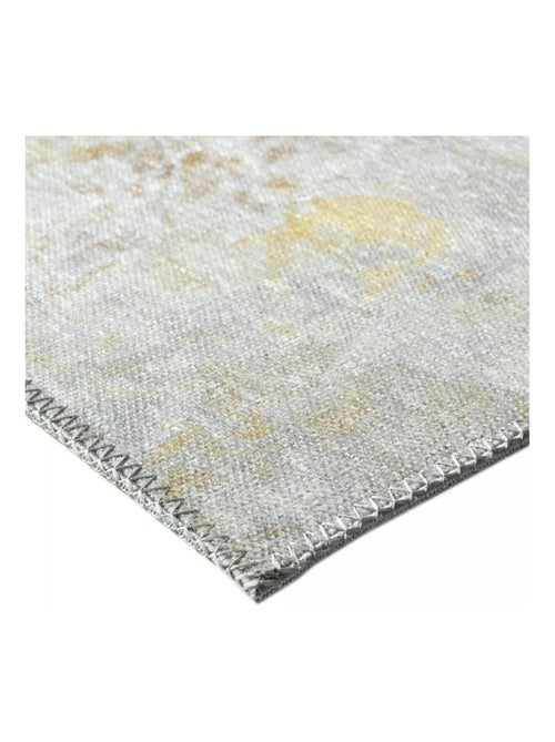 Tapis salon et chambre tissé en coton motif damier CARRAL - Kiabi