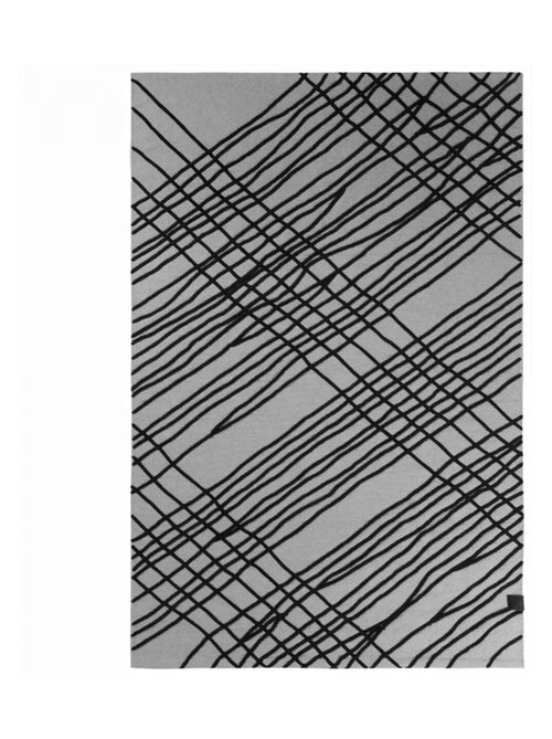 Tapis salon et chambre tissé en coton motif géométrique TUBE - Kiabi