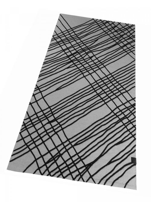 Tapis salon et chambre tissé en coton motif géométrique TUBE - Kiabi
