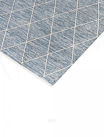 Tapis salon et chambre tissé en coton motif scandinave COTONA