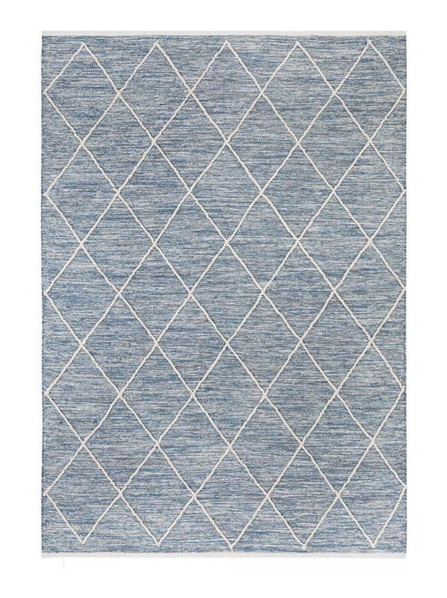 Tapis salon et chambre tissé en coton motif scandinave COTONA - Kiabi