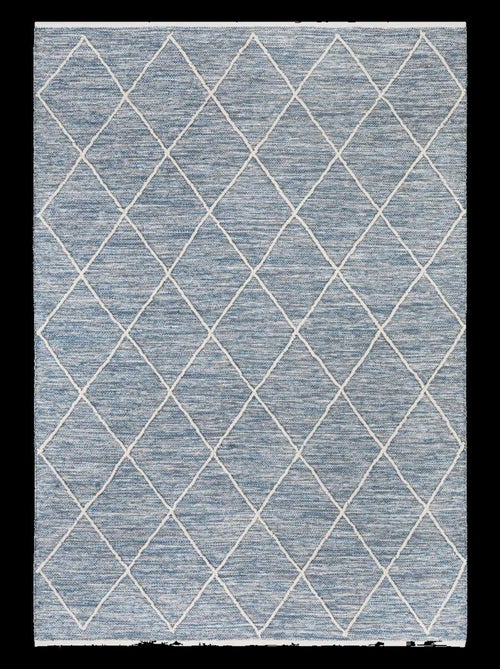 Tapis salon et chambre tissé en coton motif scandinave COTONA - Kiabi