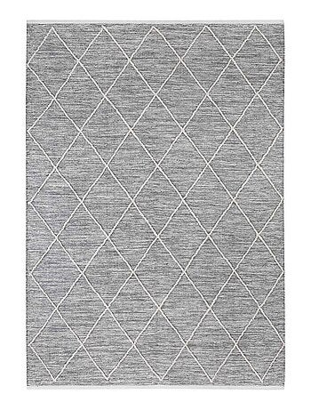Tapis salon et chambre tissé en coton motif scandinave COTONA