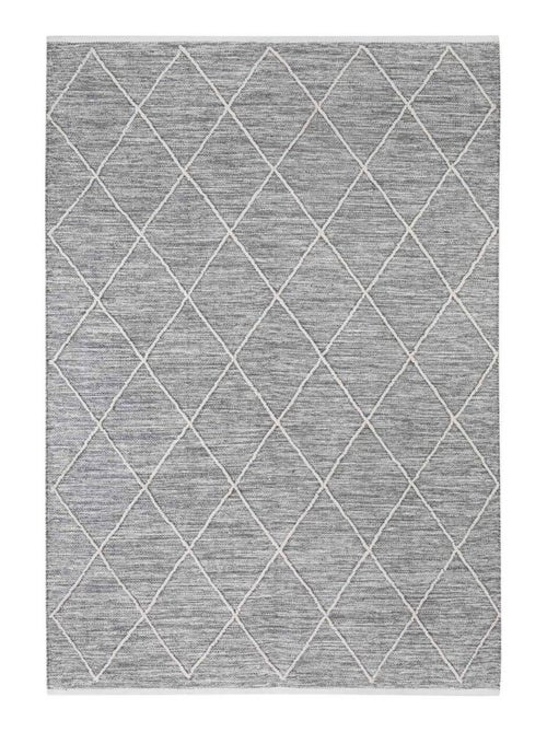 Tapis salon et chambre tissé en coton motif scandinave COTONA - Kiabi