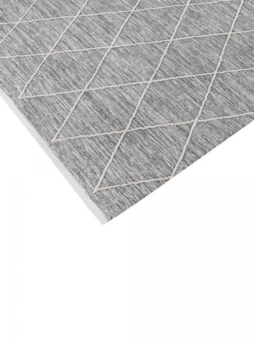Tapis salon et chambre tissé en coton motif scandinave COTONA - Kiabi