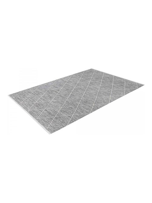 Tapis salon et chambre tissé en coton motif scandinave COTONA - Kiabi
