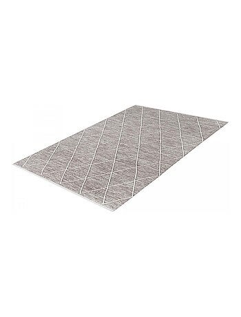 Tapis salon et chambre tissé en coton motif scandinave COTONA