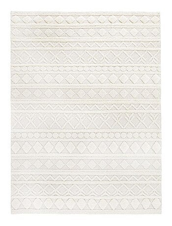 Tapis salon et chambre tissé en laine motif scandinave TINCA