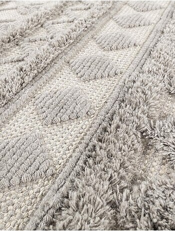 Tapis salon et chambre tissé en laine motif scandinave TINCA